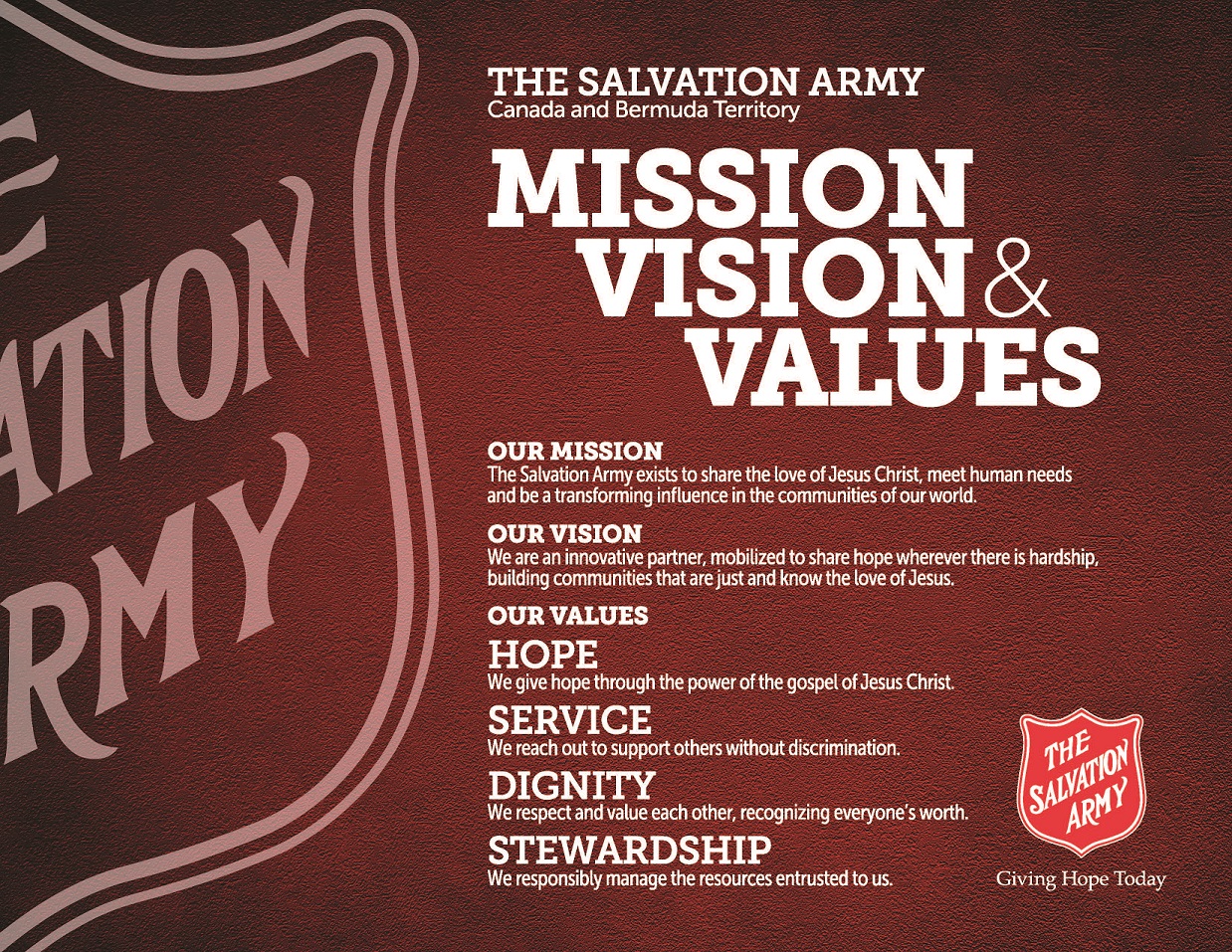 tsa mission vision and values